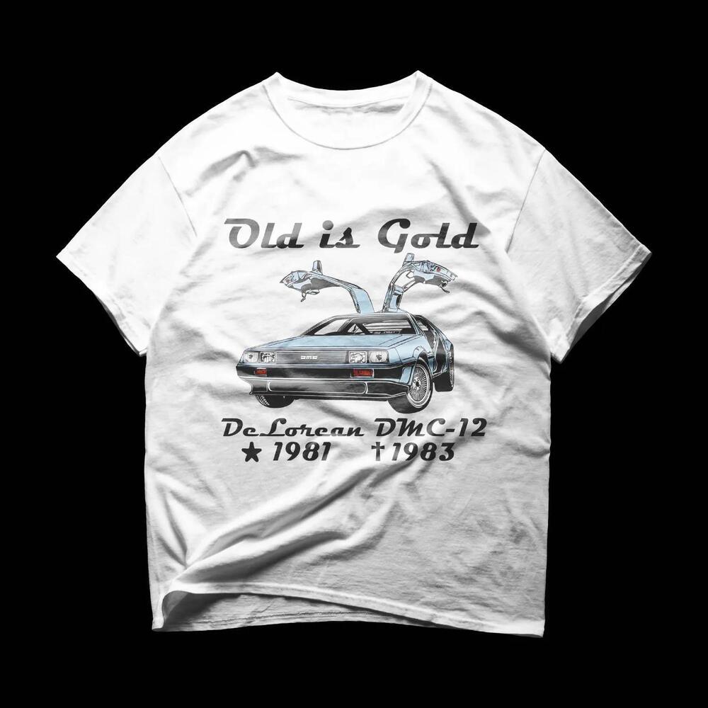 Back To The Future Delorean Dmc-12 T-Shirt Retro Cult Movie Tee